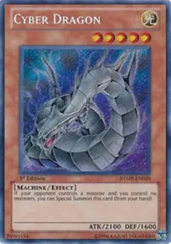 Yugioh-Cyber Dragon-Secret Rare-UNL-RYMP EN059 (NM) - Image 1
