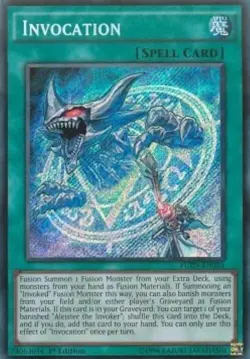 Yugioh-Invocation-Secret Rare-1st Edition-FUEN EN035 (NM) - Image 1