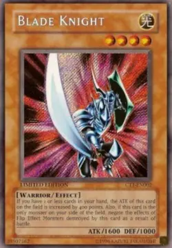 Yugioh-Blade Knight-Secret Rare-Limited Edition-CT1 EN002 (DAMAGED) - Image 1