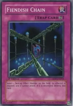 Yugioh-Fiendish Chain-Super Rare-UNL-ABPF EN064 (MP) - Image 1