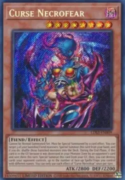 Yugioh-Curse Necrofear-Secret Rare-Limited Edition-LDS3 EN009 (NM) - Image 1