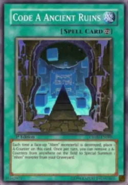Yugioh-Code A Ancient Ruins-Super Rare-1st Edition-CRMS EN088 (LP) - Image 1