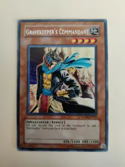 Yugioh! Gravekeeper's Commandant FOTB-EN015 Rare LP - Image 1