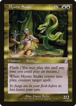 Mystic Snake Time Spiral - Timeshifted HEAVILY PLD Special CARD ABUGames - Image 1