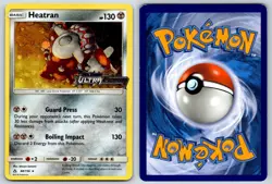Heatran (Cosmos Holo) Ultra Prism 88/156 Rare Pokemon Card LP - Image 3