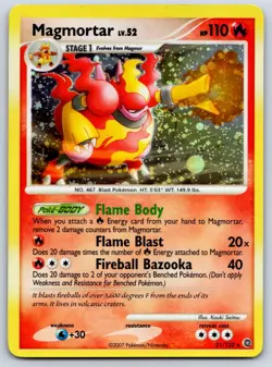 Magmortar (Cosmos Holo) Secret Wonders 31/132 Theme Deck Pokemon Card LP - Image 1