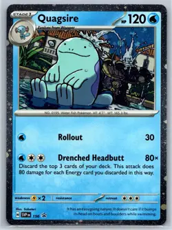 Quagsire - Surging Sparks SVP 156 Black Star Promo Cosmos Holo Pokemon TCG Card - Image 1