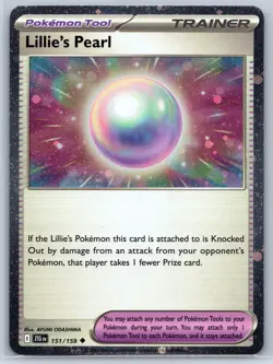 Lillie's Pearl Cosmos Holo - Premium Tournament Collection Promo Pokemon Card NM - Image 1