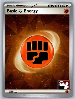 Basic FIGHTING Energy - Cosmos Holo - Prize Pack Series 7 Pokemon Card NM - Image 1