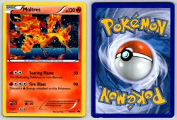 Moltres (Cosmos Holo) Next Destinies 14/99 Rare Pokemon Card LP - Image 3