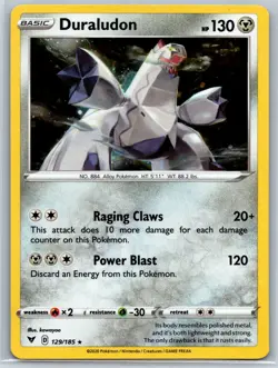 Duraludon - Cosmos Holo - Vivid Voltage 129/185 Promo kawayoo Pokemon Card NM - Image 1