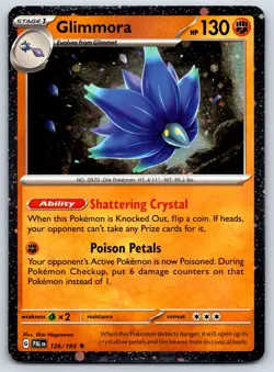 Glimmora - Cosmos Holo - Paldea Evolved 126/193 Blister Promo Pokemon Card LP - Image 1