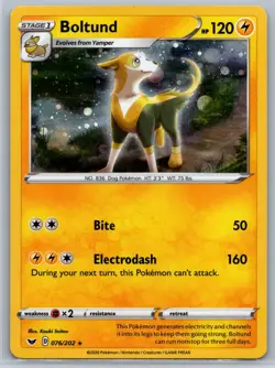 Boltund/Eiscue/Galarian Sirfetch'd Cosmos Holo Knockout Collection Pokemon Card - Image 2