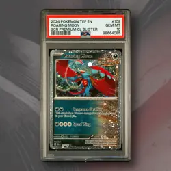 Roaring Moon Cosmos Holo PSA 10 Stellar Crown Blister Promo Pokemon Card LOW POP - Image 1