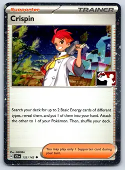 Crispin - Prize Pack Series 7 - Stellar Crown Cosmos Holo Pokemon Card NM - Image 1