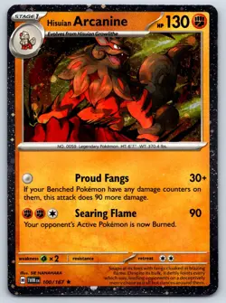 Hisuian Arcanine - Cosmos Holo - Surging Sparks Blister Promo Pokemon Card NM - Image 1