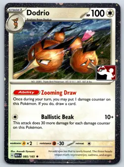 Dodrio (Cosmos Holo) Prize Pack Series Cards 085/165 Pokemon Card NM - Image 1