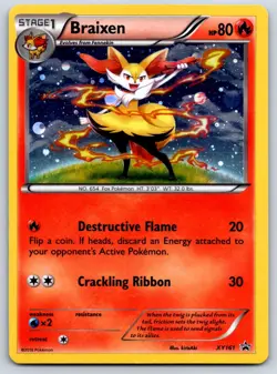 Braixen (Cosmos Holo) XY161 Black Star Promo Pokemon Card NM - Image 1