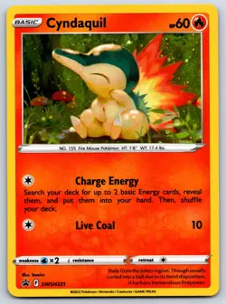 Cyndaquil (Cosmos Holo) Collector Chest SWSH221 Pokemon Card NM - Image 1