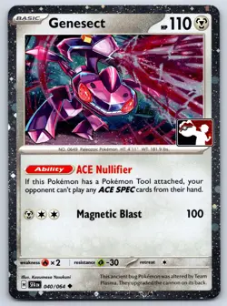 Genesect - Prize Pack Series 6 - Shrouded Fable Cosmos Holo Pokemon Card NM - Image 1