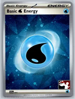 Basic WATER Energy - Cosmos Holo - Prize Pack Series 7 Pokemon Card NM - Image 1