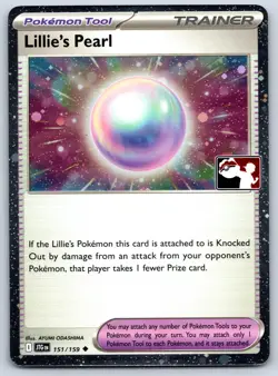 Lillie's Pearl - Prize Pack Series 7 - Journey Together Cosmos Holo Pokemon Card - Image 1