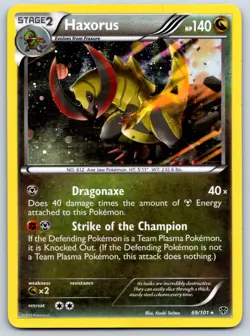 Haxorus (Cosmos Holo) Blister Exclusives 069/101 Pokemon Card MP - Image 1