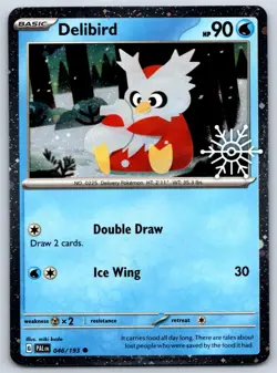 Delibird - Cosmos Holo - Holiday Calendar 2025 Paldea Evolved Pokemon Card NM - Image 1