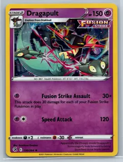 Dragapult - Cosmos Holo - Fusion Strike Knockout Collection Promo Pokemon Card - Image 1
