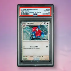 Porygon2 - PSA 10 - Stellar Crown Blister Promo SVP 138 Cosmos Holo Pokemon Card - Image 1