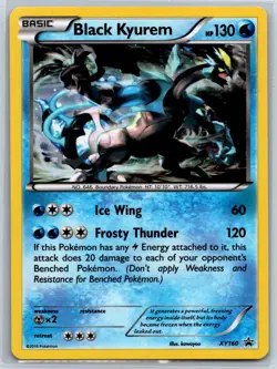 Black Kyurem - Evolutions Blister Promo XY160 Cosmos Holo Pokemon Card NM - Image 1