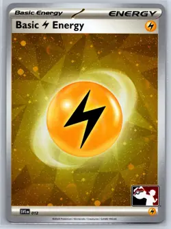 Basic LIGHTNING Energy - Cosmos Holo - Prize Pack Series 7 Pokemon Card NM - Image 1