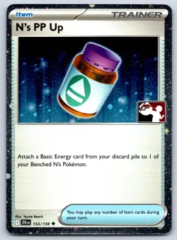 N's PP Up - Prize Pack Series 7 - Journey Together Cosmos Holo Pokemon Card NM - Image 1