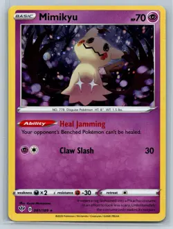 Pokemon TCG - MIMIKYU - Cosmos Holo - Darkness Ablaze Rare Blister Promo Card - Image 1