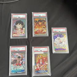 One Piece Trading Card Game PSA 10 Collection 5 cards - Image 1
