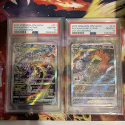 Pokemon Card Japanese PSA 10 Charizard 212/172 Mewtwo 221/172 SAR Alt Sequential - Image 1