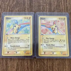 Set Of 2004 Pokemon Hidden Legends Cards. Minun 67/101 And Plusle 69/101 - Image 1
