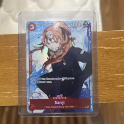 One Piece CCG Sanji Parallel Card OP10-005 Royal Blood SR NM Condition - Image 1