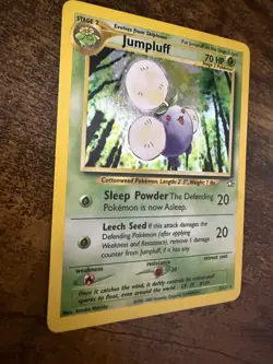 Pokemon TCG Jumpluff Neo Genesis Holo Card 7/111 Unlimited Rare, LP - Image 3