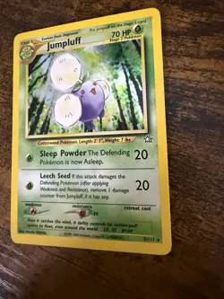 Pokemon TCG Jumpluff Neo Genesis Holo Card 7/111 Unlimited Rare, LP - Image 4