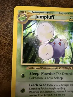 Pokemon TCG Jumpluff Neo Genesis Holo Card 7/111 Unlimited Rare, LP - Image 5