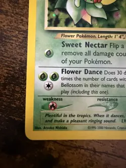 Pokemon TCG Bellossom Neo Genesis Holo Unlimited Rare Card 3/111 LP - Image 5