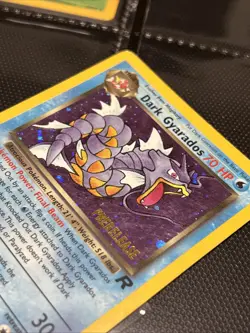 Pokemon TCG Dark Gyarados Prerelease Holo Rare Card 8/82 Vintage MP - Image 3
