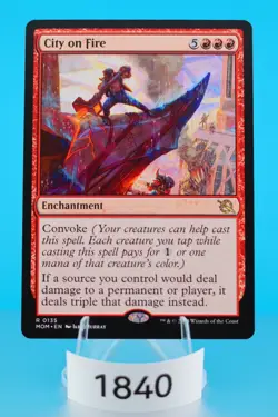 MTG City on Fire March of the Machine Regular #135 - Image 1