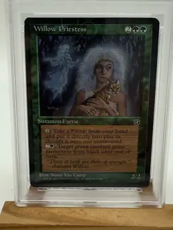 1995 Magic The Gathering MTG Willow Priestess Homelands PSA 8 Pop 3 & 3 Higher - Image 5