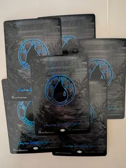 6x sets - Compleat Bundle Oil-Slick Full Art Phyrexian Basic Lands - MTG ONE - Image 3