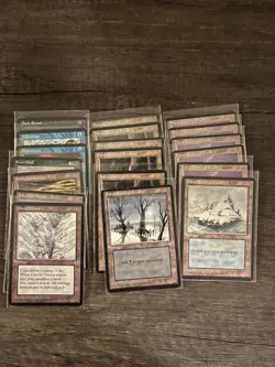 MTG: Magic The Gathering Ice Age Lot of 48 Cards: Glacial Chasm, Snowblind, etc - Image 2