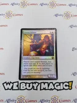 MTG | Leonin Arbiter | Mirrodin | Foil | Heavily Played | English - Image 1