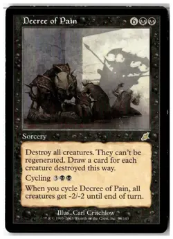 MTG Decree of Pain - Scourge Moderately Played English - Image 1