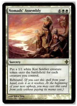 MTG Foil Nomads' Assembly - Rise of the Eldrazi Moderately Played English - Image 1